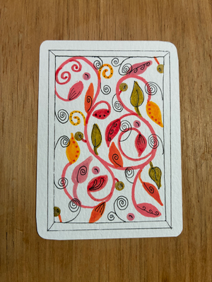 Whimsical Vines aceo art card thumbnail 2