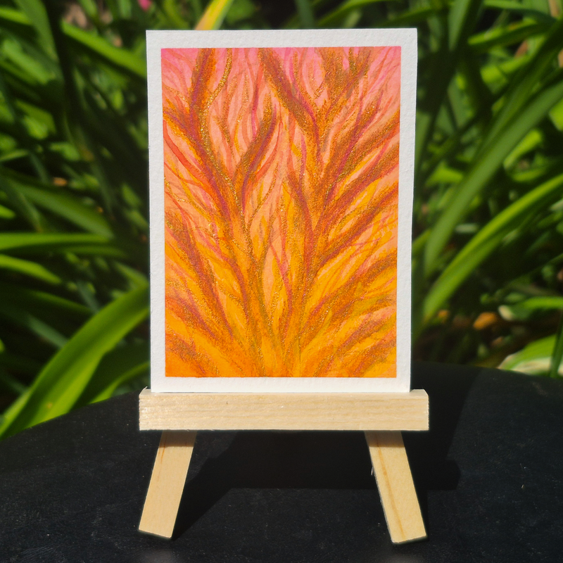 Trees no.3 aceo art card