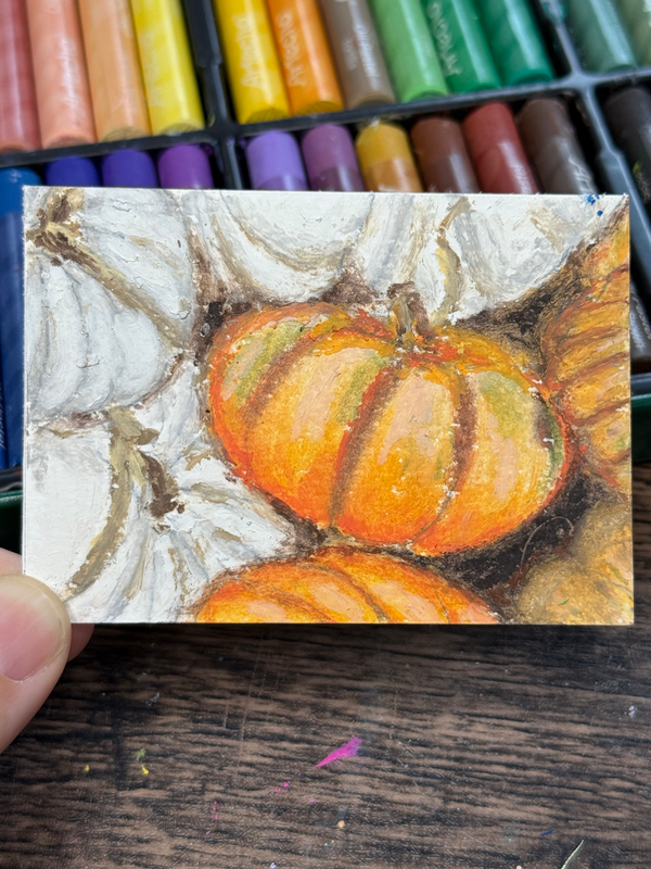 Pumpkins aceo art card