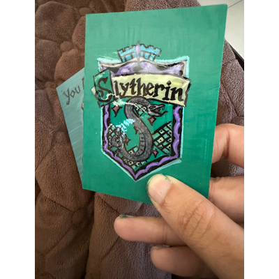 Double Sided Slytherin Harry Potter House Sorting Hat ACEO by AThingCalledWhimsy aceo art card thumbnail 1