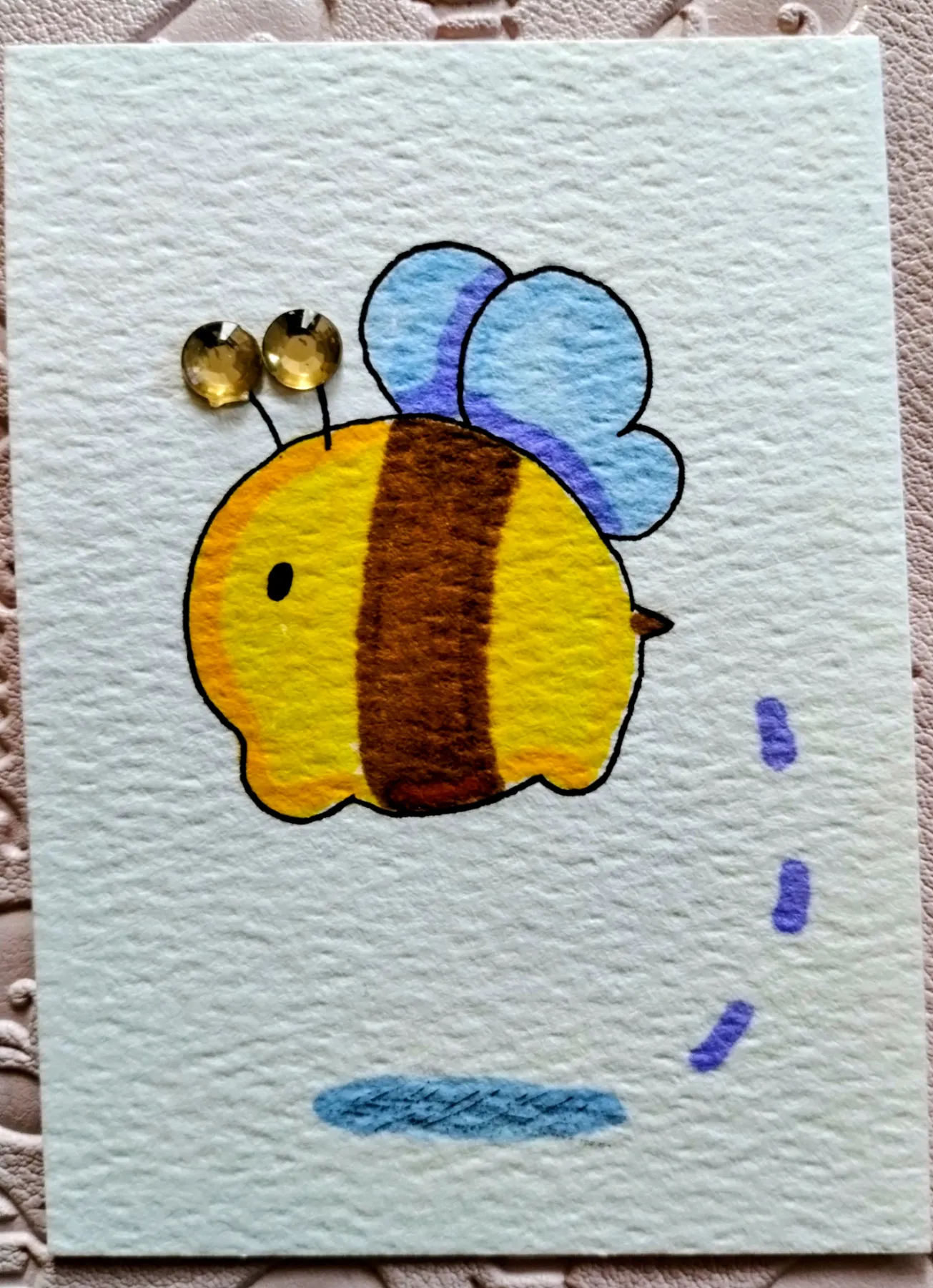 Sweet Bee 🐝 aceo art card