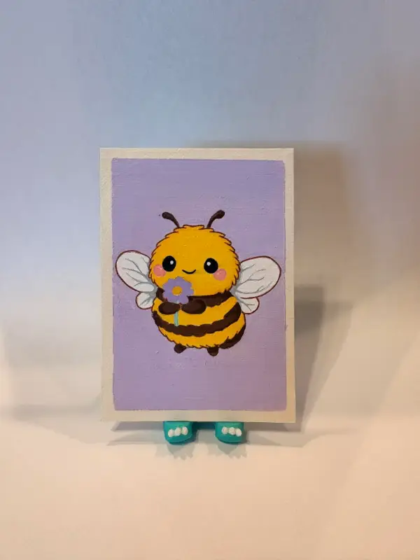 Bee aceo art card