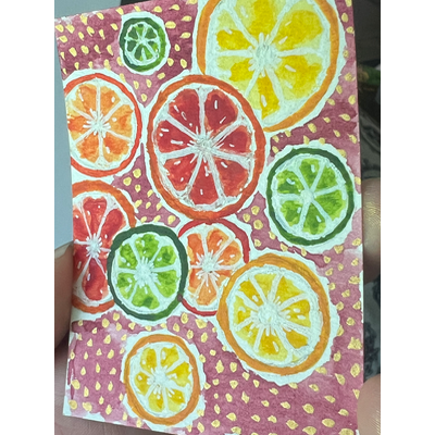 Citrus Club aceo art card thumbnail 2