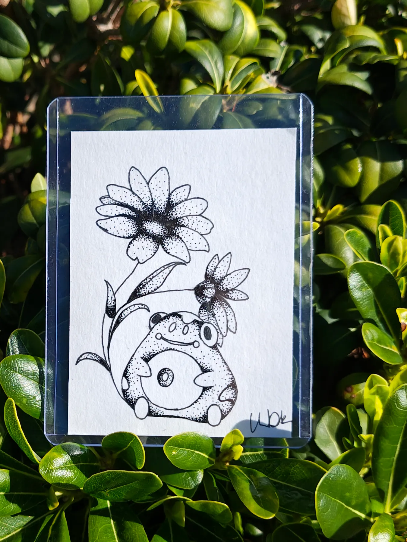 Electric Frog aceo art card