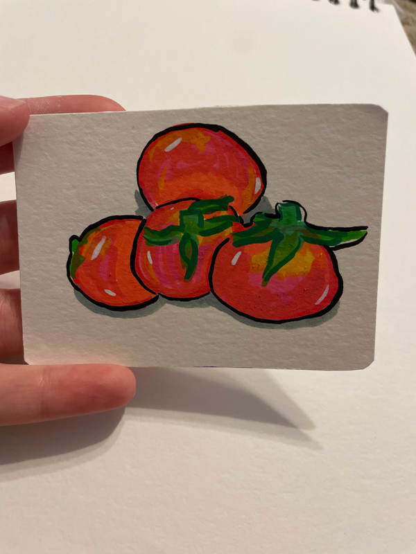 ACEO- Tomatoes aceo art card
