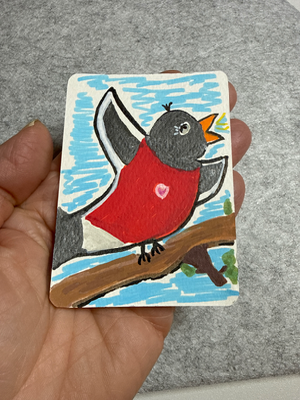 Celebrate Spring     Joybird Series aceo art card thumbnail 3