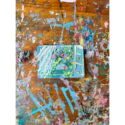 Botanical Breeze aceo art card thumbnail 2