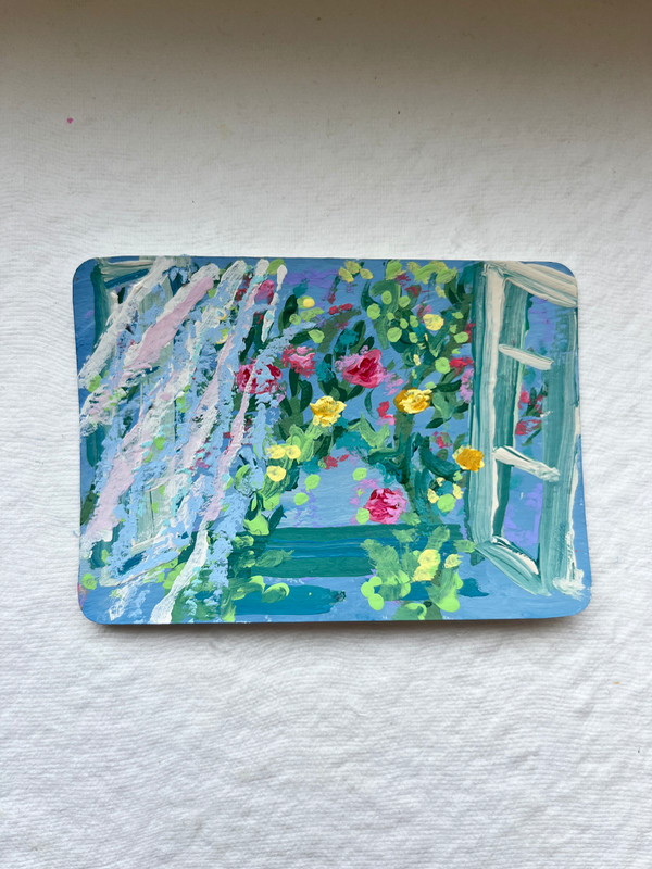 Botanical Breeze aceo art card