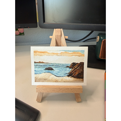 Sea of Tranquility ACEO aceo art card thumbnail 1