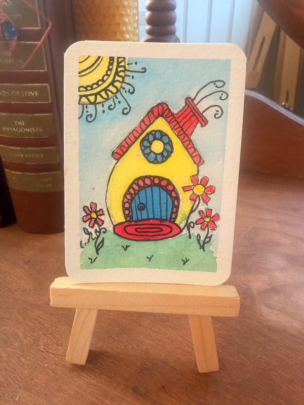 At The Fun House aceo art card