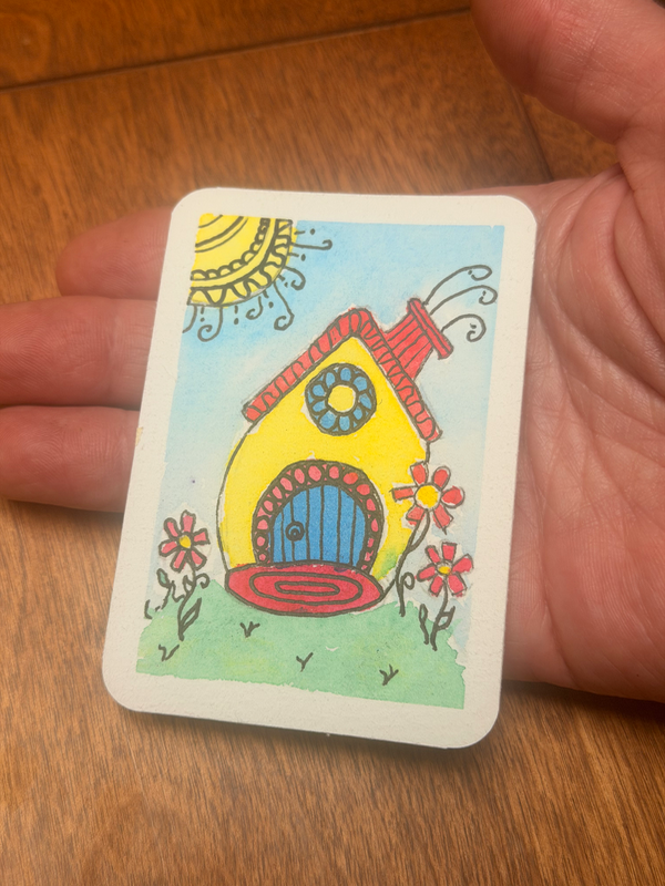 At The Fun House aceo art card
