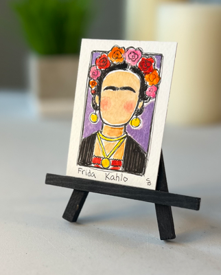 Frida Kahlo aceo art card thumbnail 1