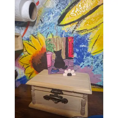 Just a cat aceo art card thumbnail 1