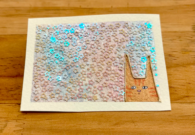 Skitty aceo art card thumbnail 2
