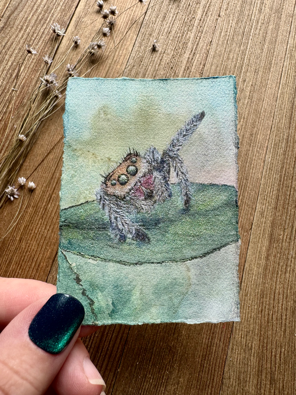 Hello aceo art card