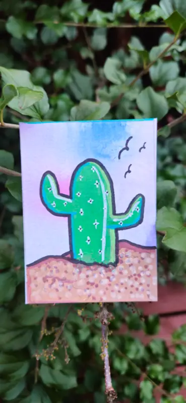 Lonely aceo art card