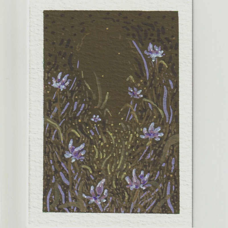 Field of Lilies aceo art card