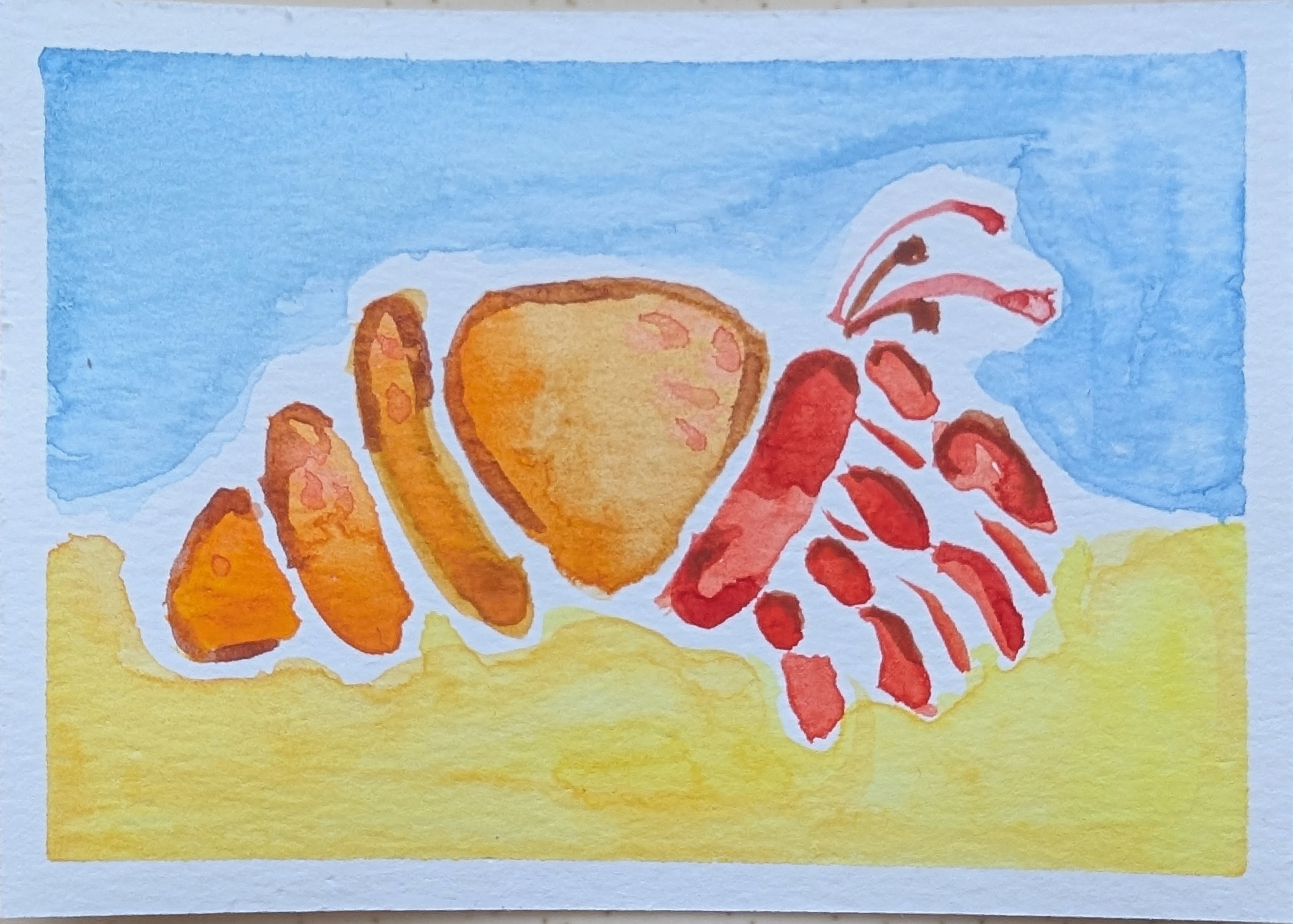 Am I a Hermit aceo art card