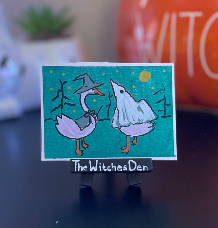 Spoo-Geese aceo art card