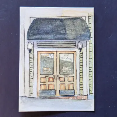 Old Town Tacoma aceo art card thumbnail 1
