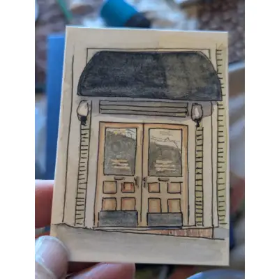 Old Town Tacoma aceo art card thumbnail 3