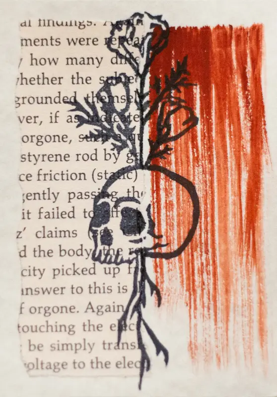 LIFE AFTER DEATH - Rust aceo art card