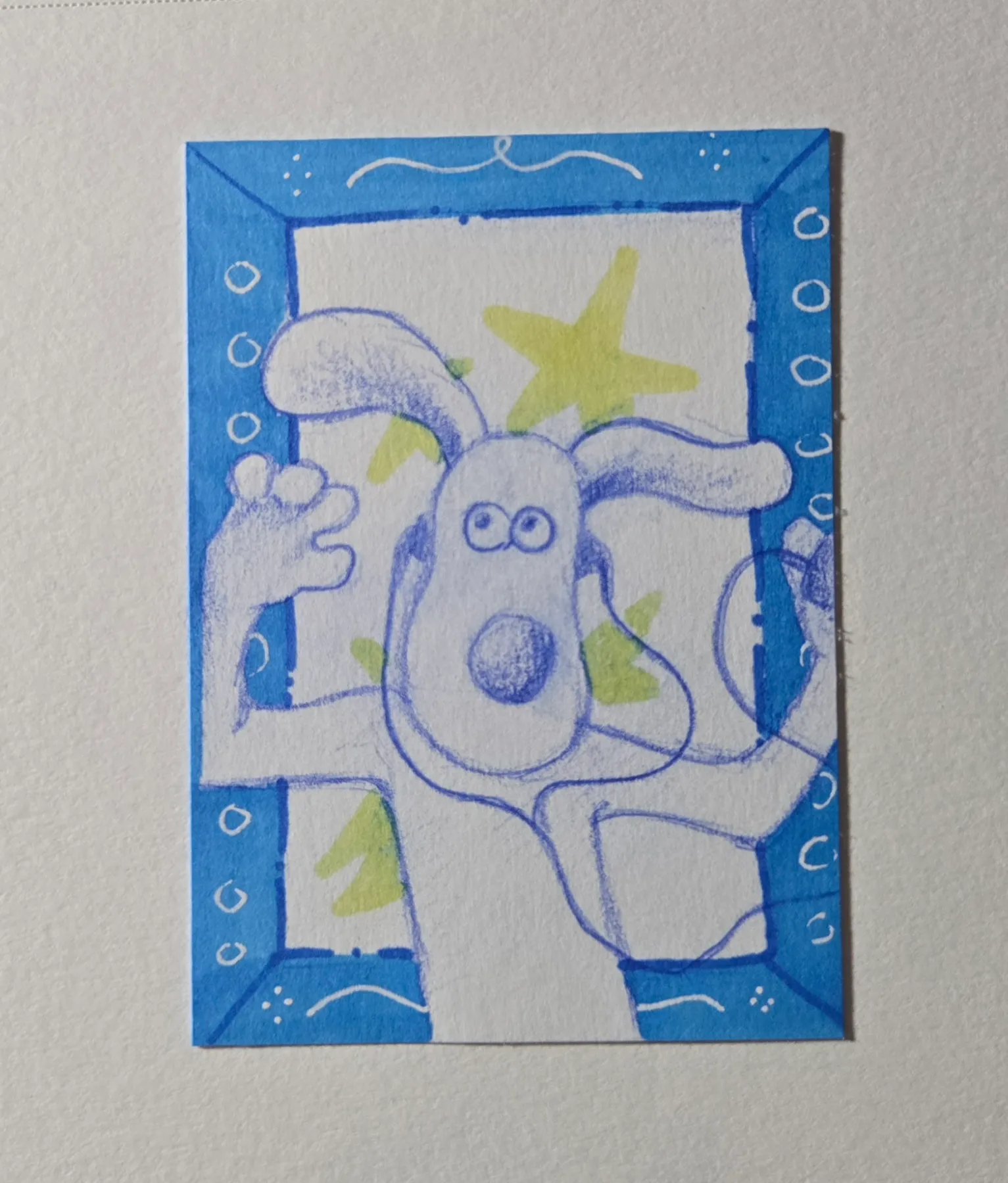 Wallace and Gromit Blue Frame Series 2/2 aceo art card
