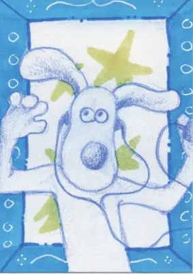 Wallace and Gromit Blue Frame Series 2/2 aceo art card thumbnail 2