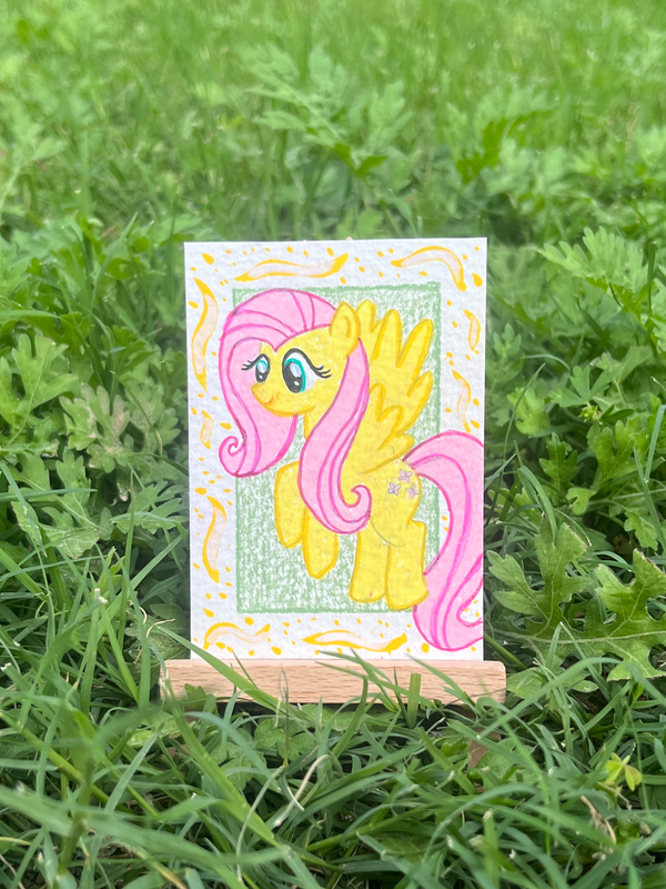 Yellow Pony - Art Style Exercise #4 aceo art card