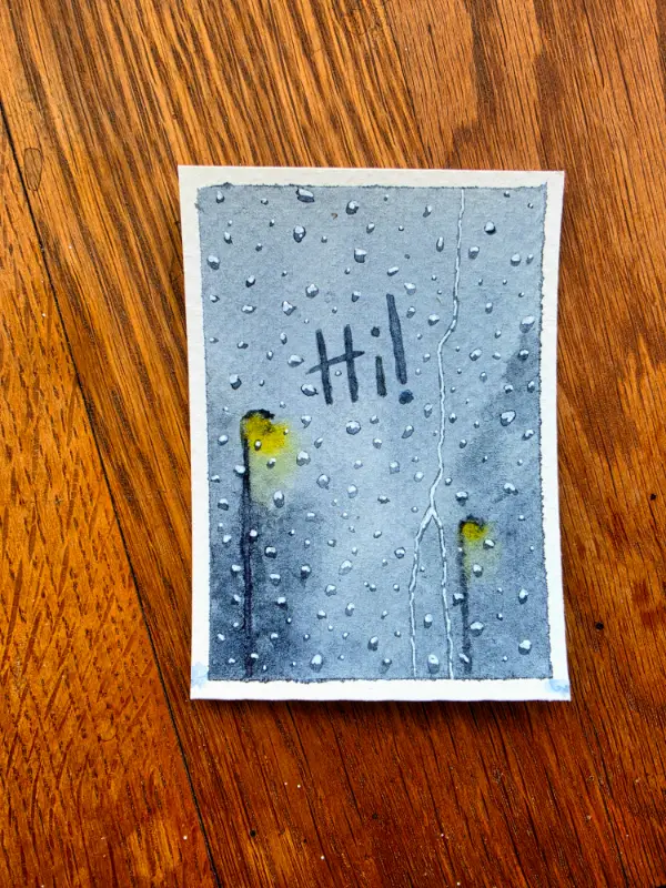 Hi! aceo art card