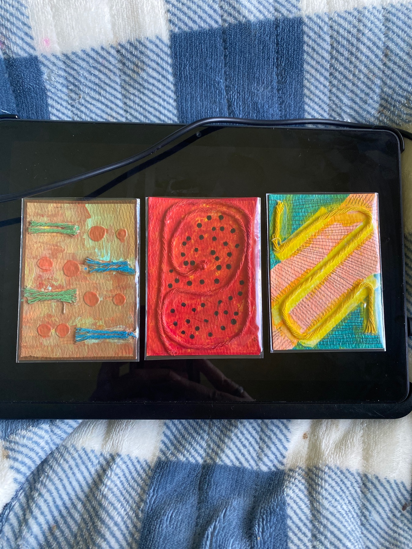 Sensory Abstract Art aceo art card