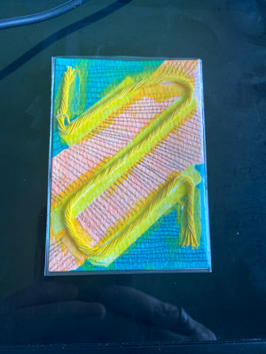 Sensory Abstract Art aceo art card thumbnail 3