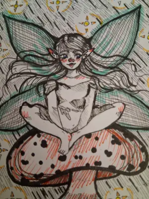 A Fairy's Mischief aceo art card thumbnail 4