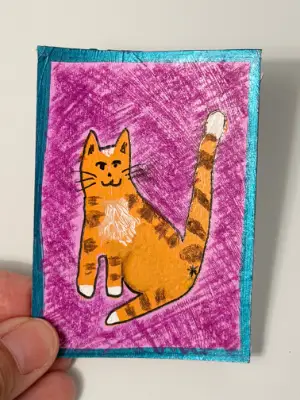 Razzle Dazzle aceo art card thumbnail 2