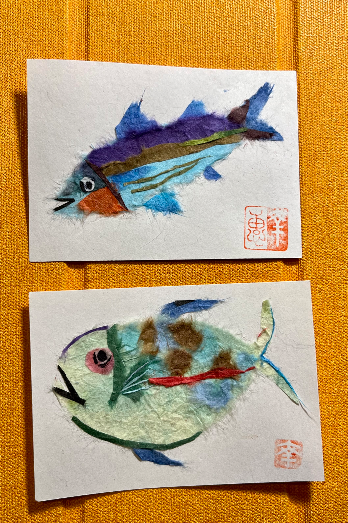 Sakana(fish) aceo art card