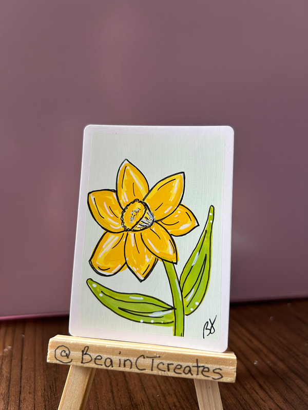 Buttercup aceo art card