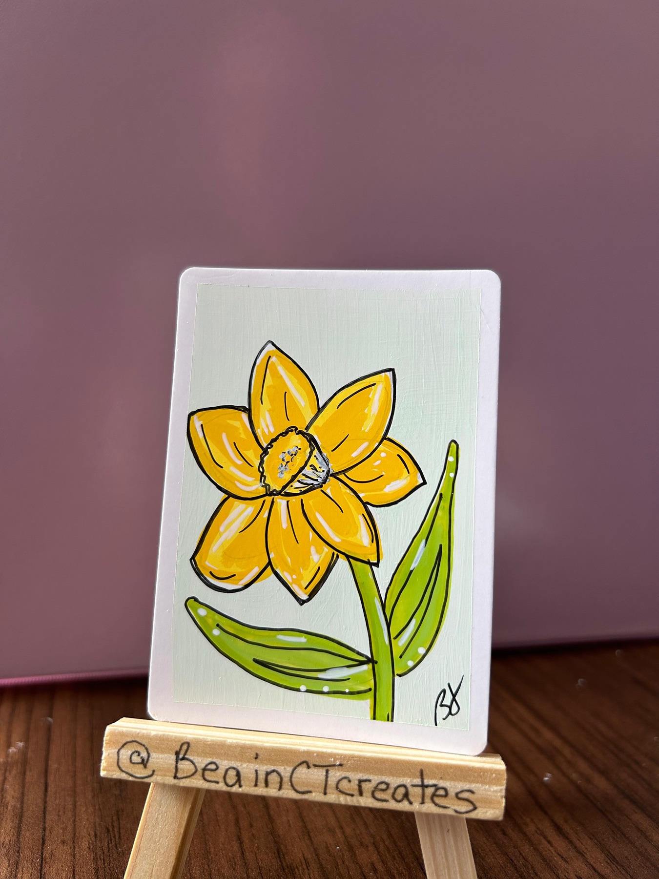 Buttercup aceo art card
