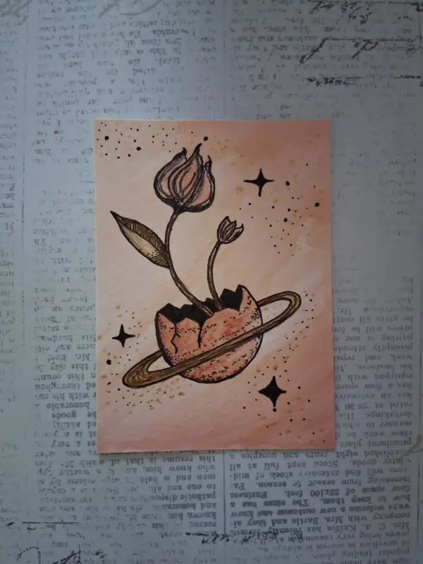 Break Free aceo art card