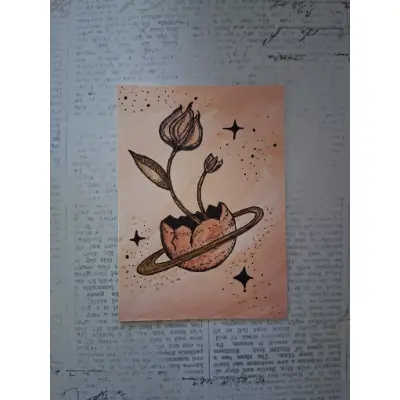 Break Free aceo art card thumbnail 1