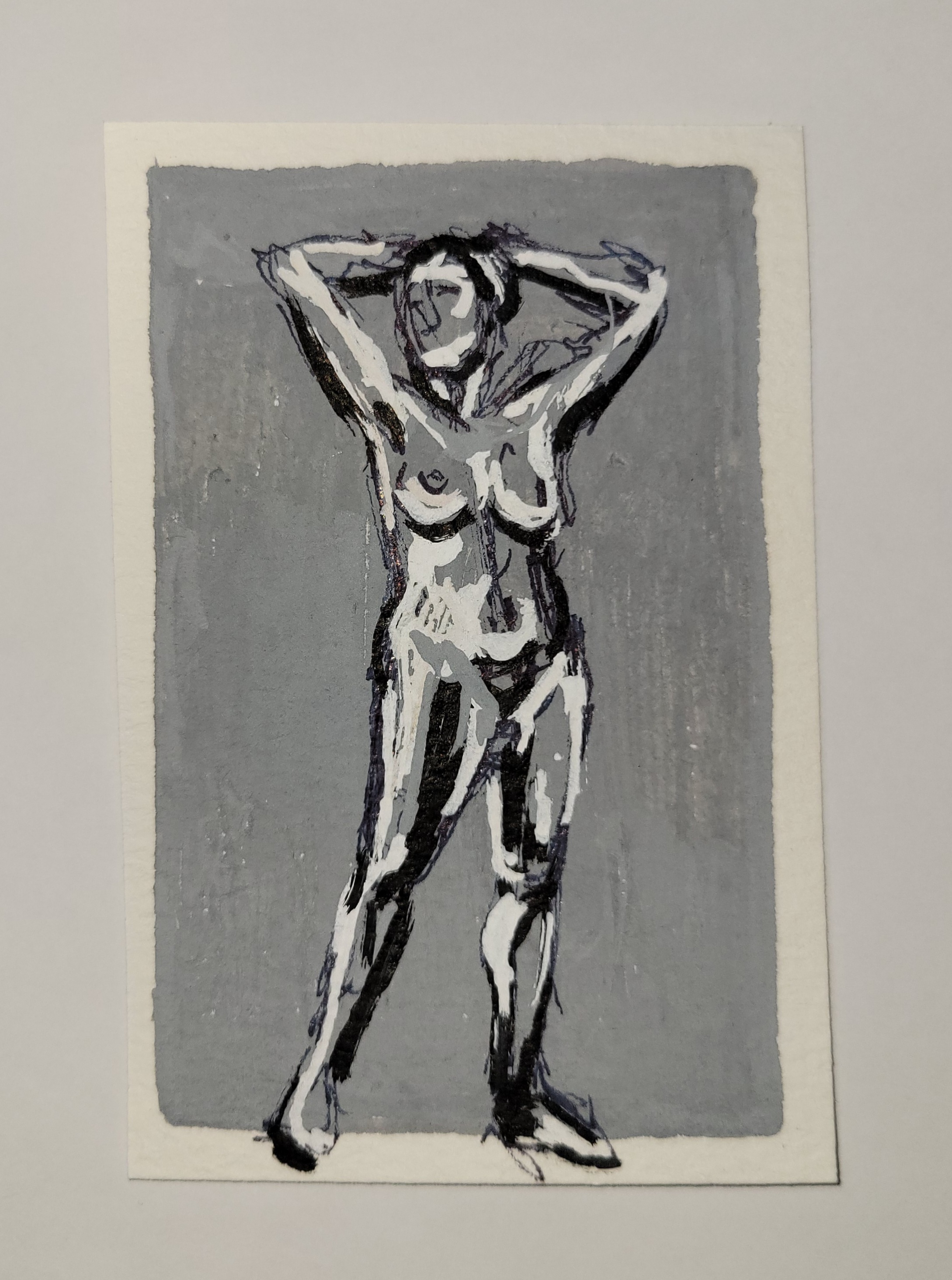 Female Figure #1 aceo art card