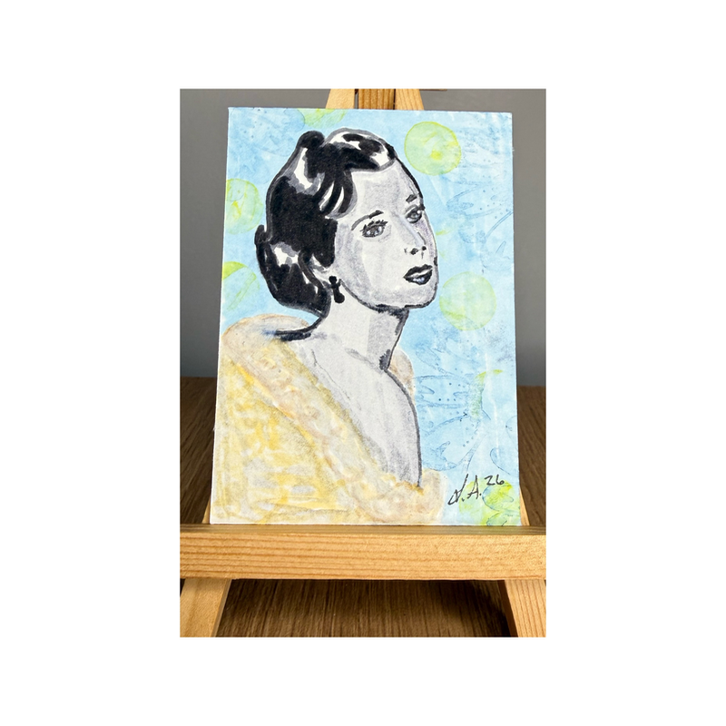 Darling Original ACEO by Lyndsay Aznaurov aceo art card