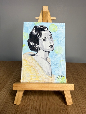 Darling Original ACEO by Lyndsay Aznaurov aceo art card thumbnail 2