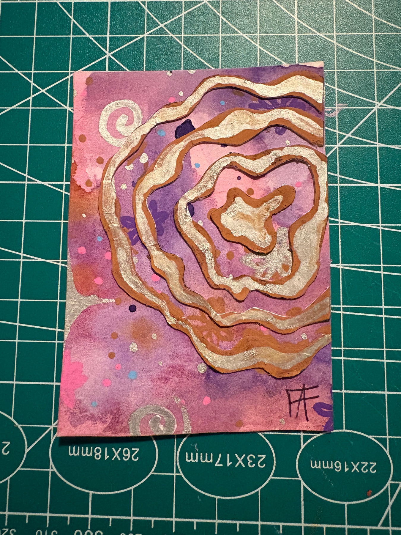Batik Daydreams #8 aceo art card