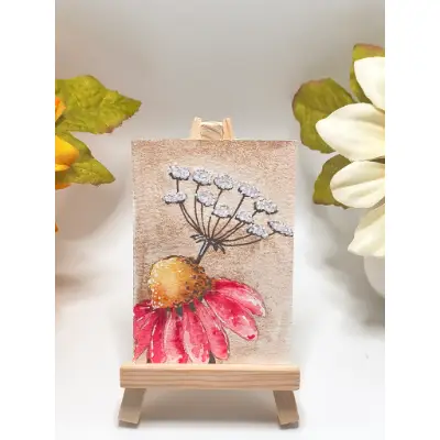 Autumn Meadow Grace aceo art card thumbnail 1