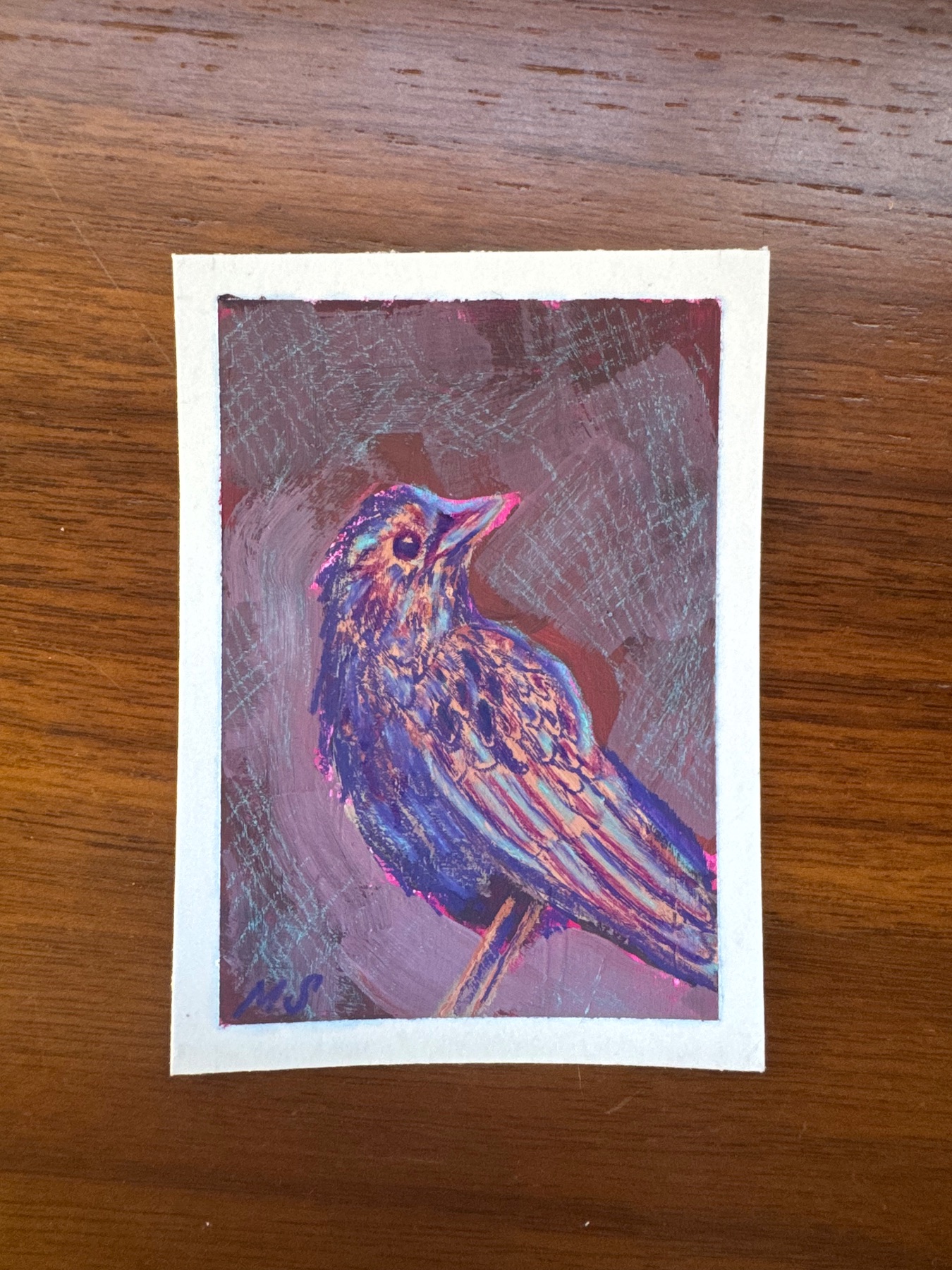 Sparrow aceo art card
