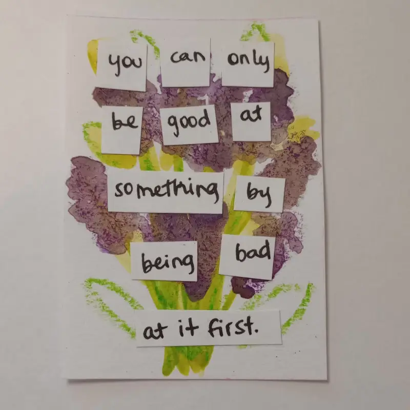 Be bad first aceo art card