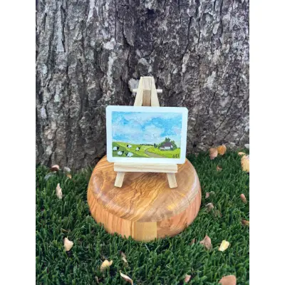 Sheep Study: Five Sheep aceo art card thumbnail 1