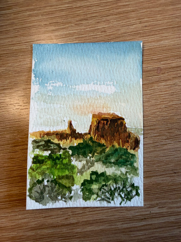 Monument Valley aceo art card