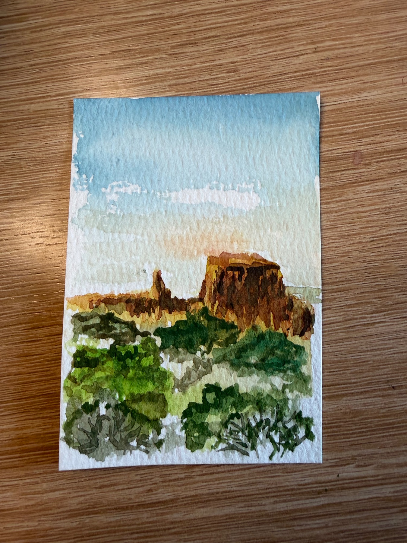 Monument Valley aceo art card