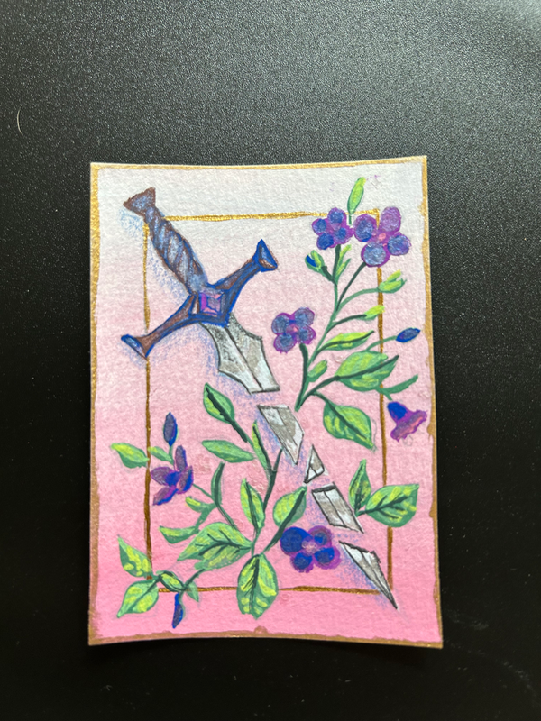 Pretty Broken aceo art card